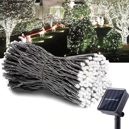 χριστουγεννιάτικα-ηλιακά-λαμπάκια-με-φωτοβολταϊκό-πάνελ-20m-200l-ψυχρό-χρώμα